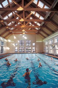 A pool class at Westminster Place