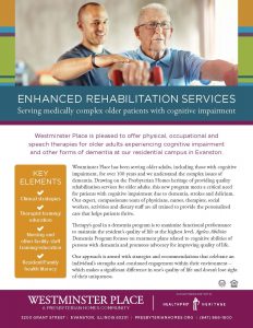 Westminster Place - Memory Care and Rehab Brochure
