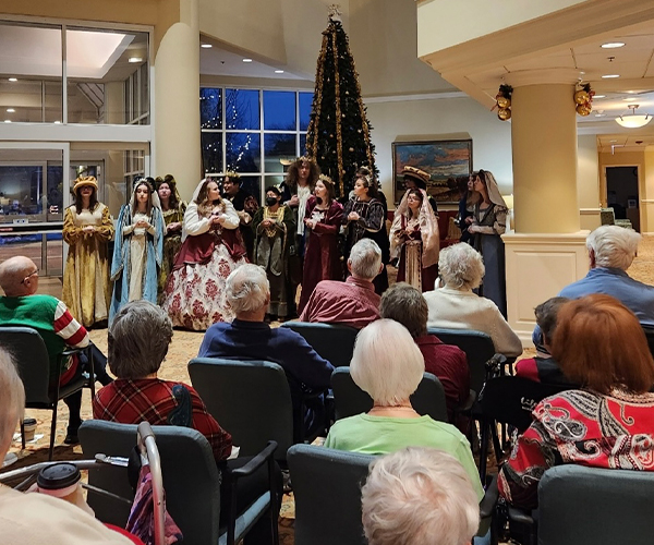 Christmas pageant at The Moorings of Arlington Heights