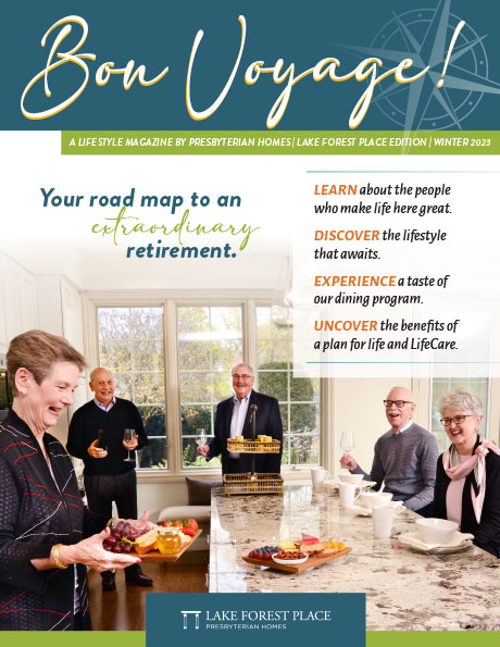 Lake Forest Place Winter 2023 Magazine cover