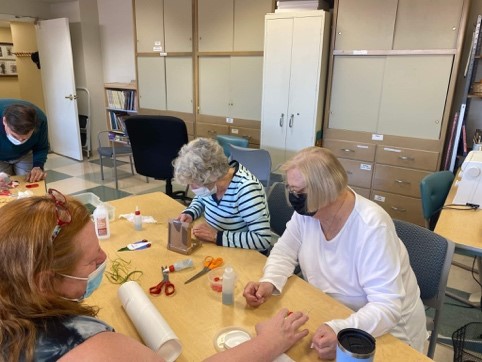 Westminster Place residents creating Glass Art