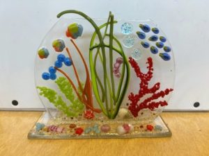 Beautiful glass art created by a Westminster Place resident