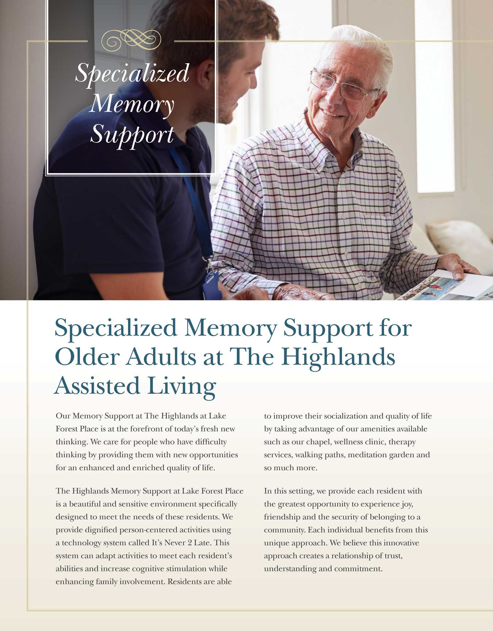 Memory Support Brochure